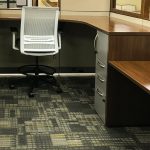 Kimball Stand/Sit Cetra Panel System w/ Joya Sit to Stand Task Stool