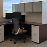 L Shape Workstation with Kimball® Joya™ Chair.