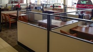 Framed Divider Glass Cubicle