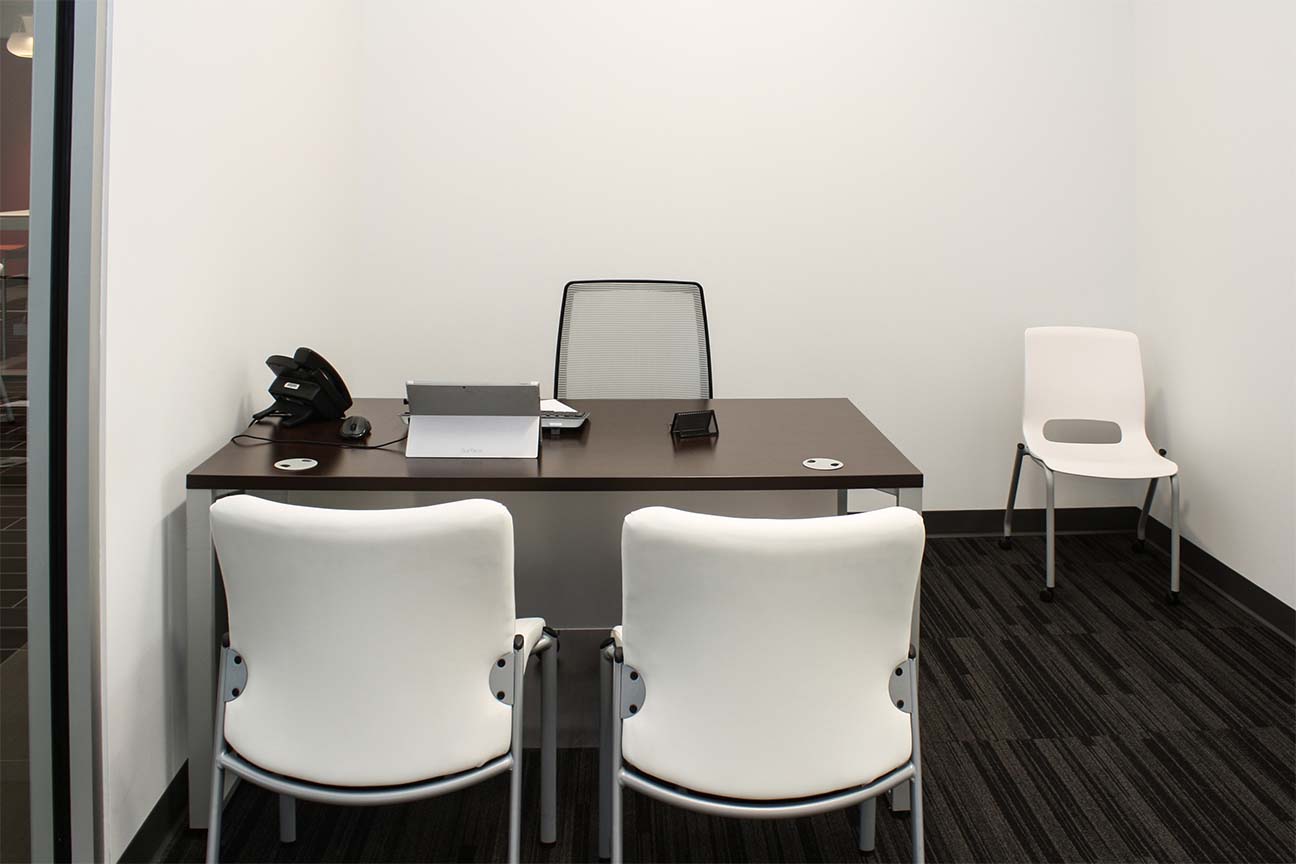 Freedom KIA Dealership- Office Furniture and side chairs- designed by Omega Commercial Interiors