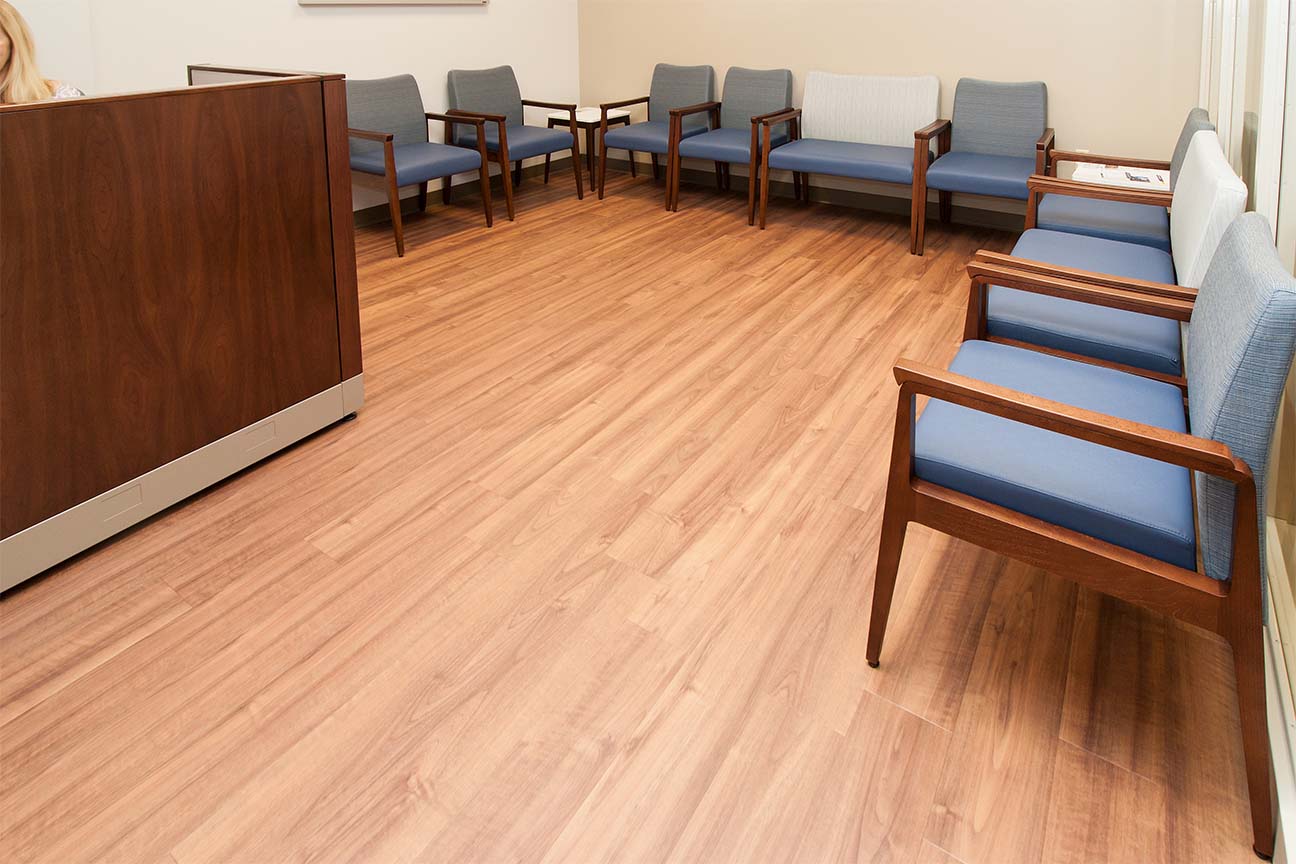 WVU Urgent Care- Secondary Waiting Area- Designed by Omega Commercial Interiors