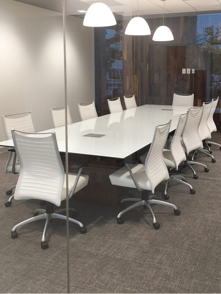 Mid Century Modern Look-conference and chairs- MVB Bank Reston, Va